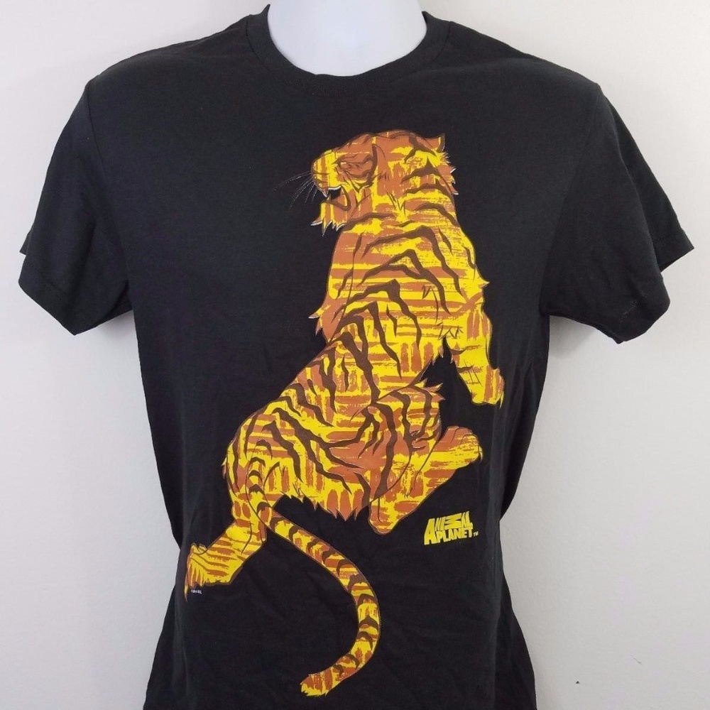 Animal Planet Tiger Small T Shirt Show Black Small